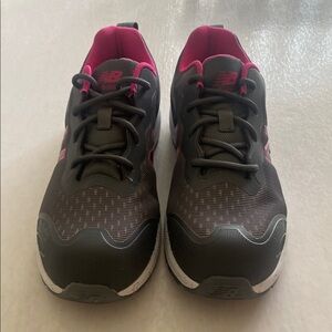 New Balance Logic Comp Toe EH PR SR Women's Gray and Pink Safety Shoes Size 7.5